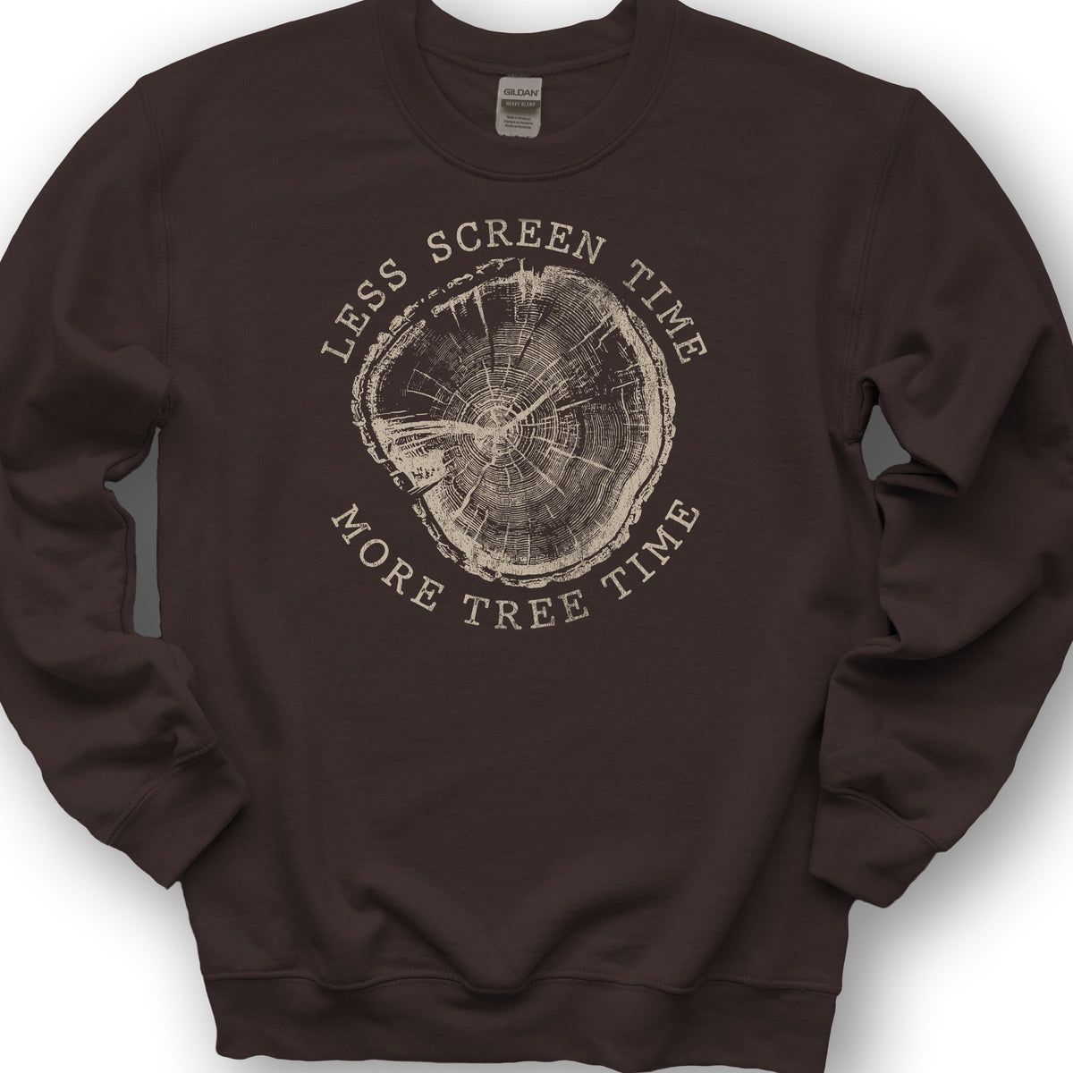 More Tree Time Sweatshirt - Dark Chocolate