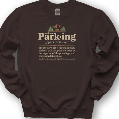 National Parking Sweatshirt - Dark Chocolate