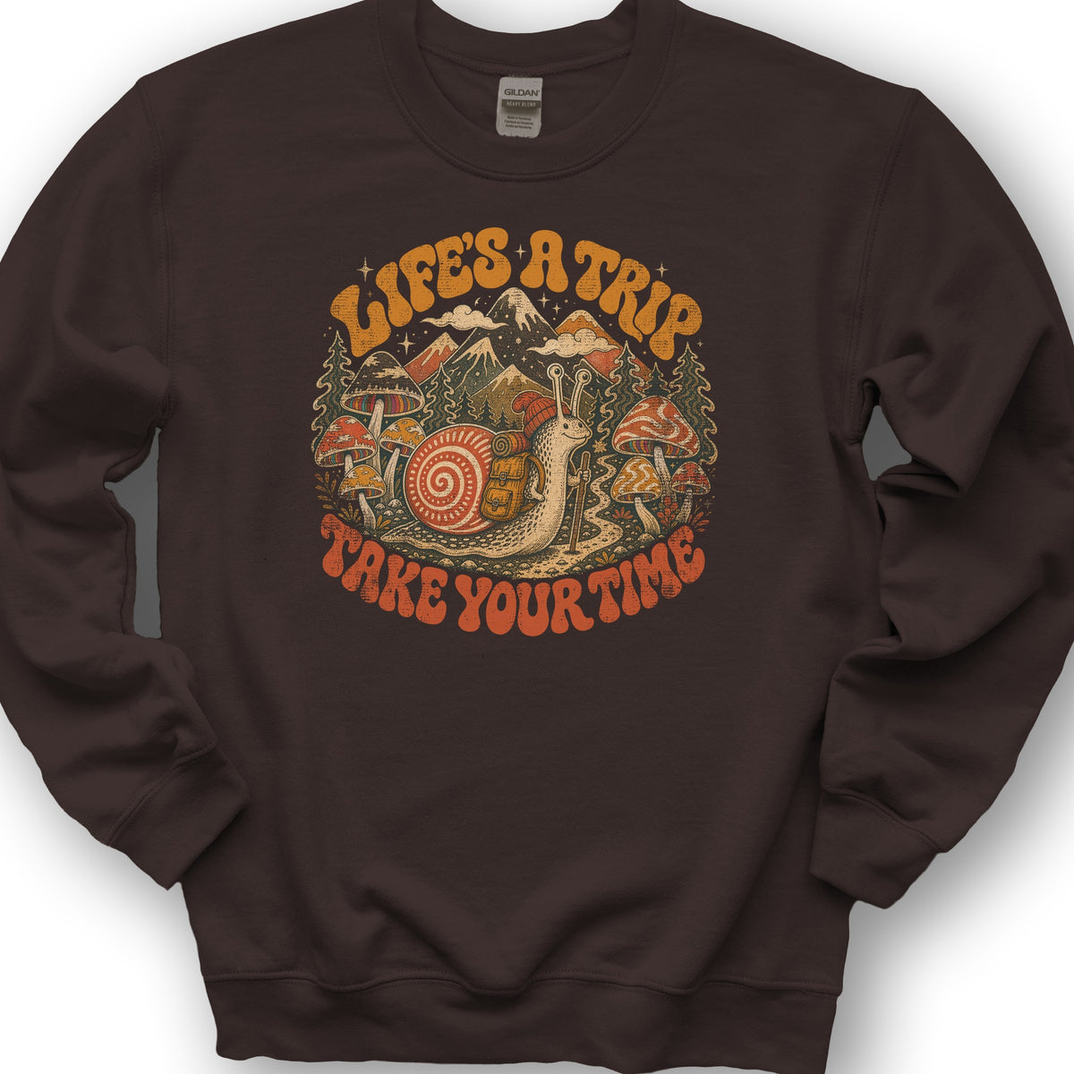 Life's a Trip Sweatshirt - Dark Chocolate