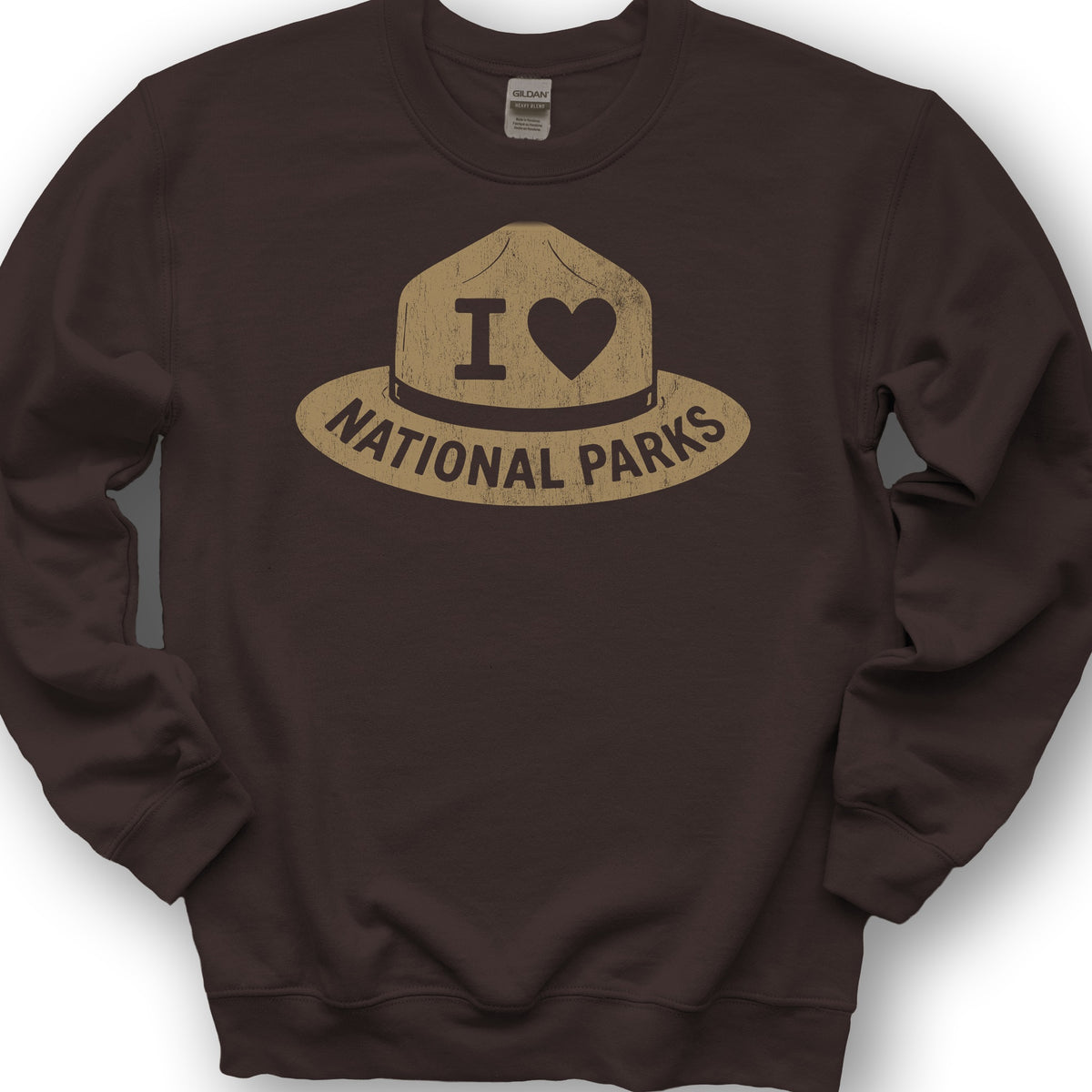 Parks Ranger Hat Sweatshirt - Dark Chocolate