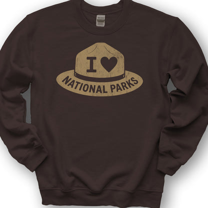Parks Ranger Hat Sweatshirt - Dark Chocolate