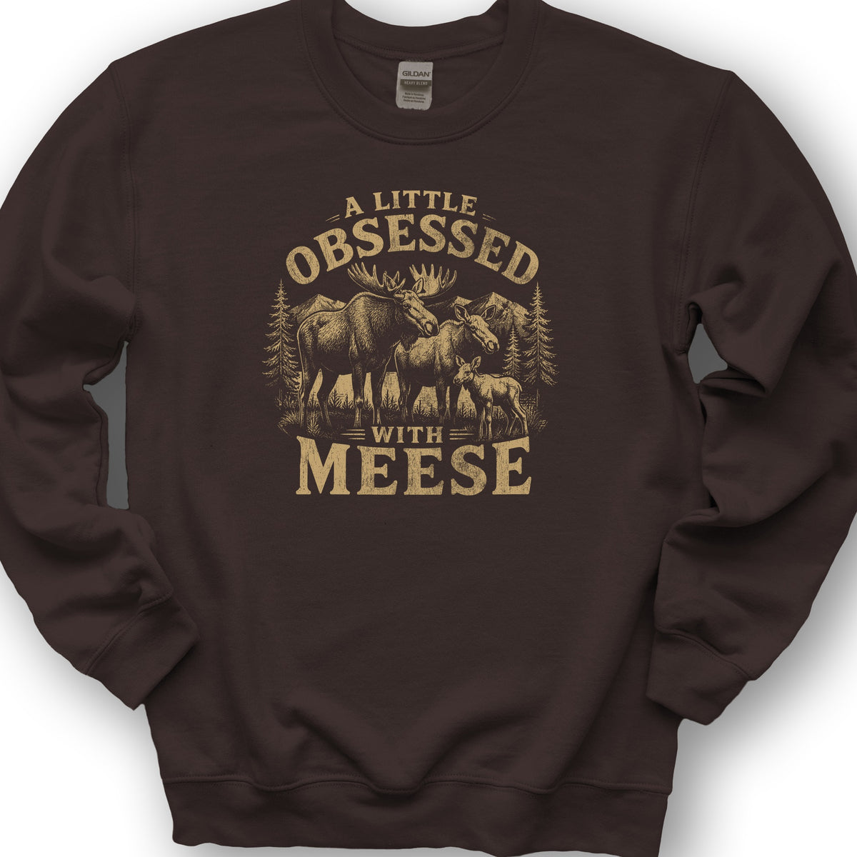 Obsessed With Meese Sweatshirt - Dark Chocolate