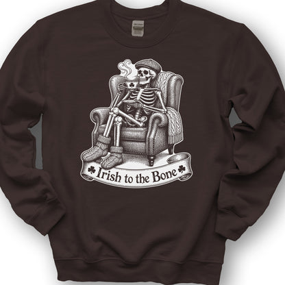 Irish Bone Tea Sweatshirt - Dark Chocolate
