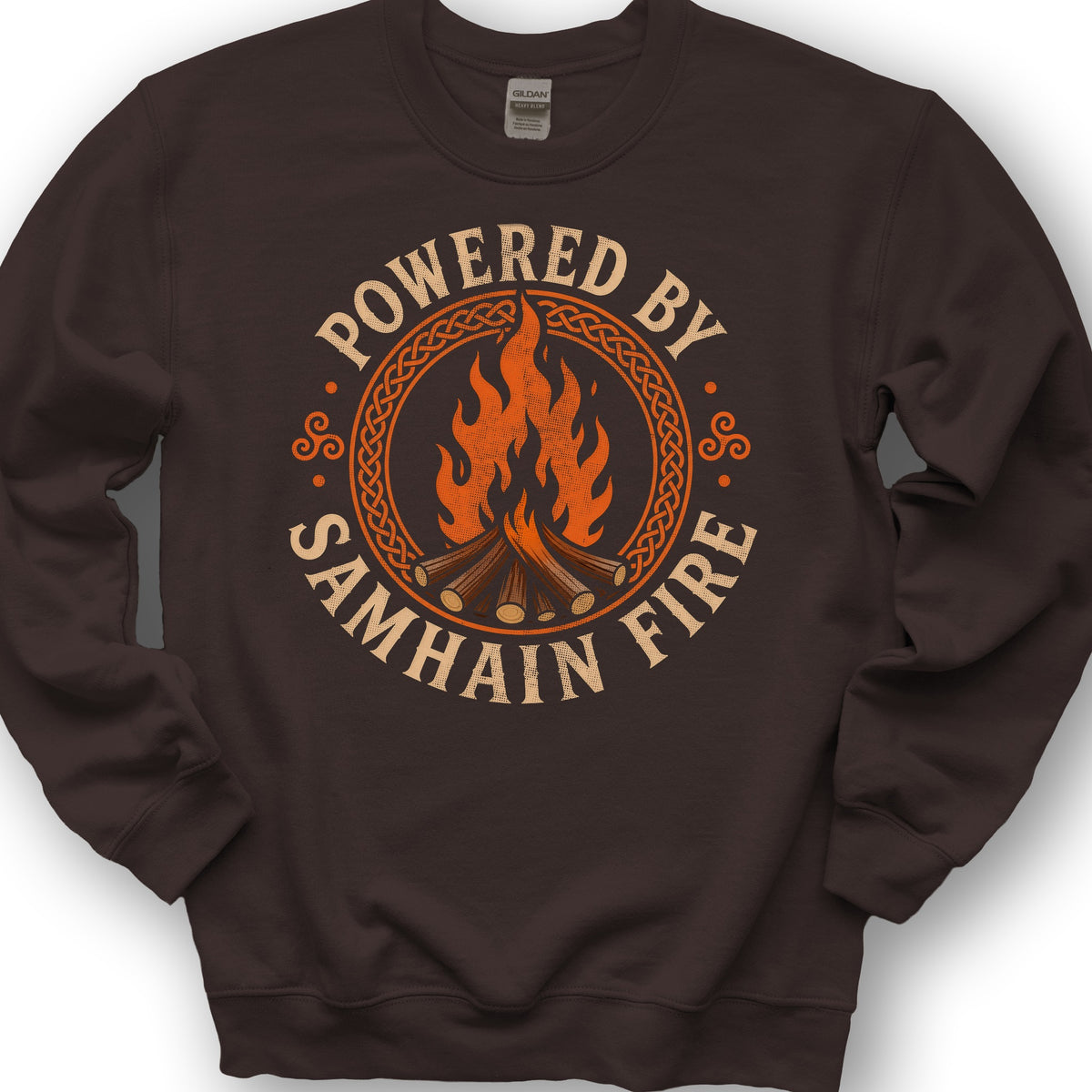 Samhain Fire Sweatshirt - Dark Chocolate