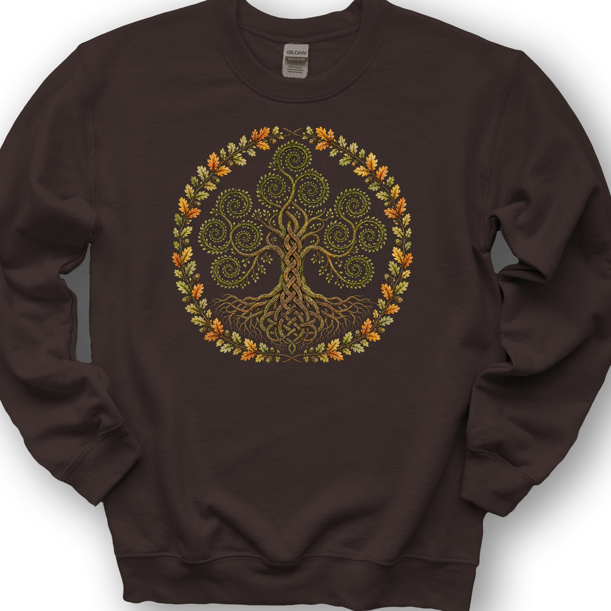 Triskele Tree Of Life Sweatshirt - Dark Chocolate