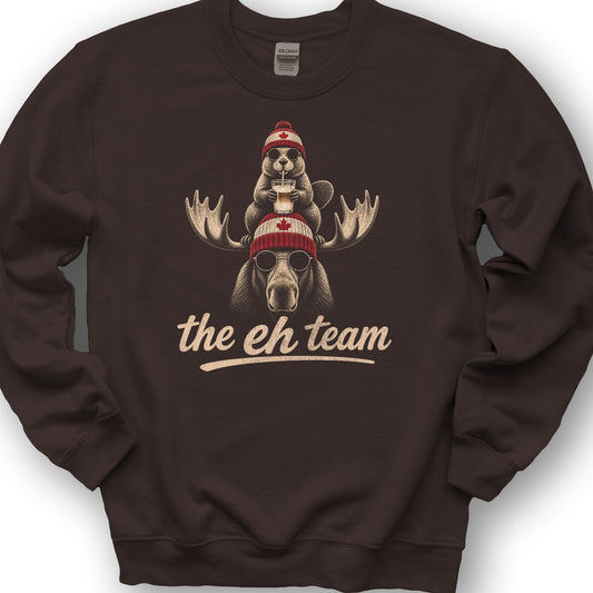 Beaver Moose Team Sweatshirt - Dark Chocolate