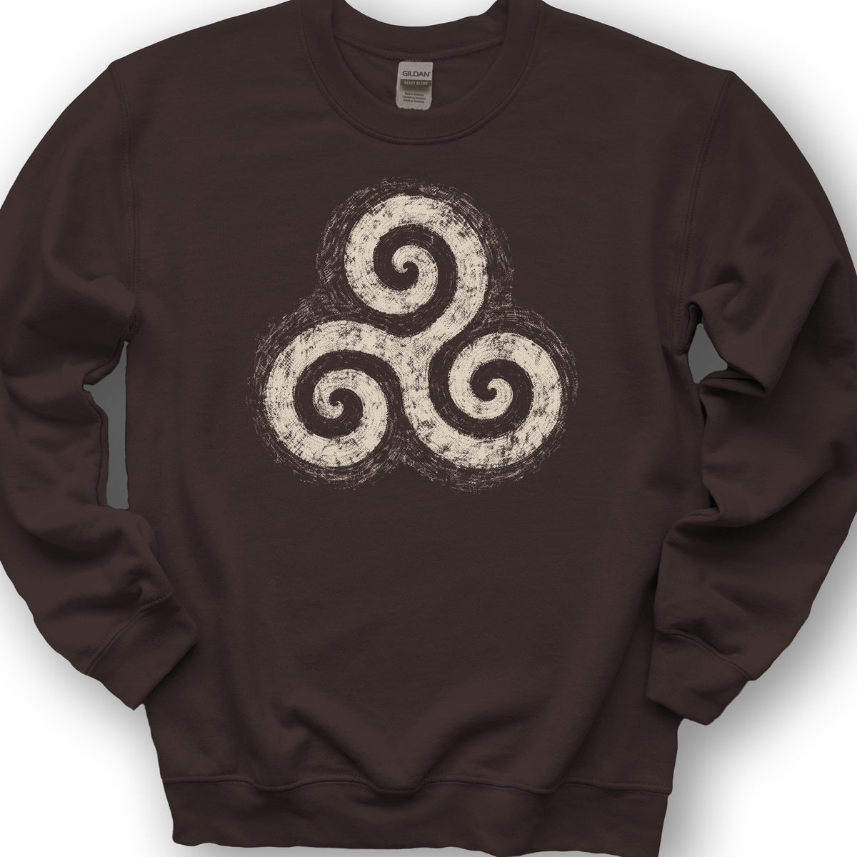 Triskele Charcoal Sketch Sweatshirt - Dark Chocolate