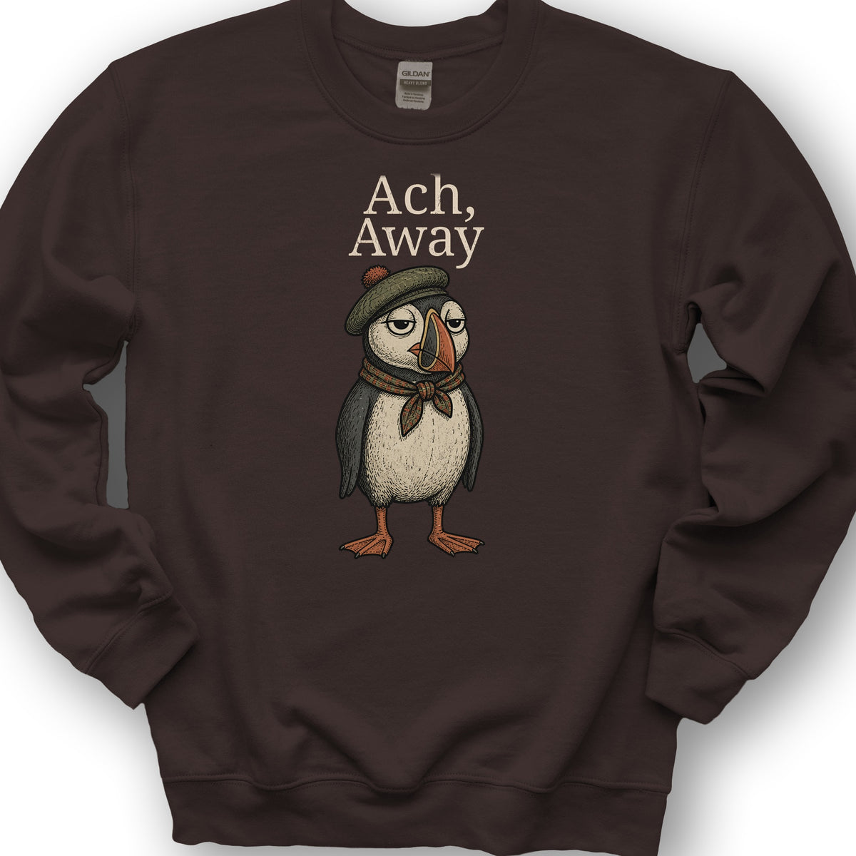 Ach, Away Puffin Sweatshirt - Dark Chocolate