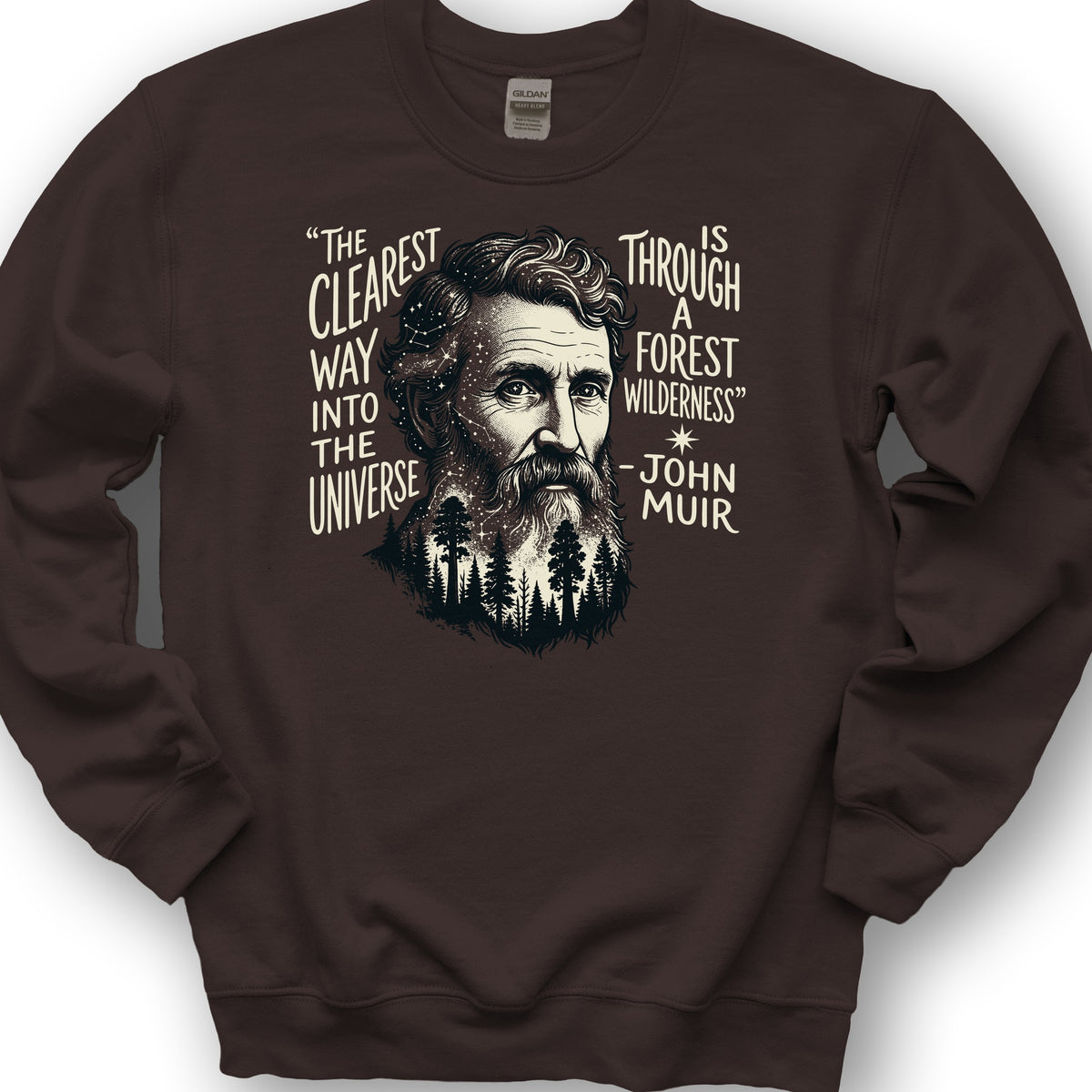 John Muir Universe Sweatshirt - Dark Chocolate