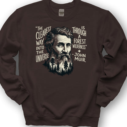 John Muir Universe Sweatshirt - Dark Chocolate