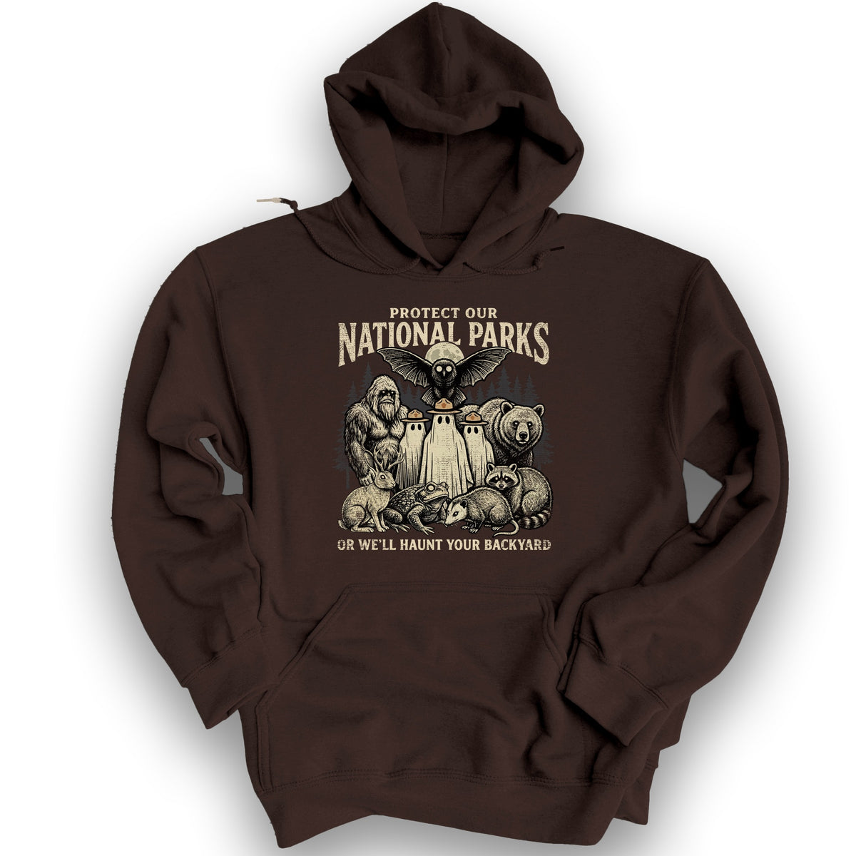 National Parks Backyard Haunt Hoodie - Dark Chocolate