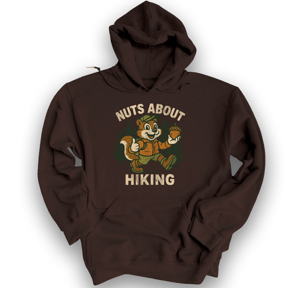 Nuts About Hiking Hoodie - Dark Chocolate