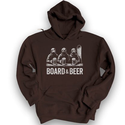 Board and Beer Hoodie - Dark Chocolate