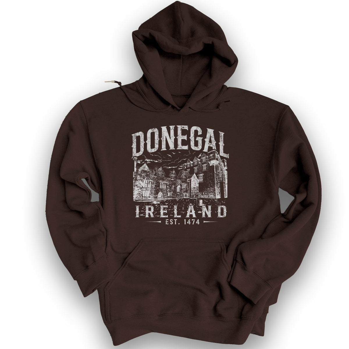 Donegal Ireland Sketch Hoodie - Dark Chocolate