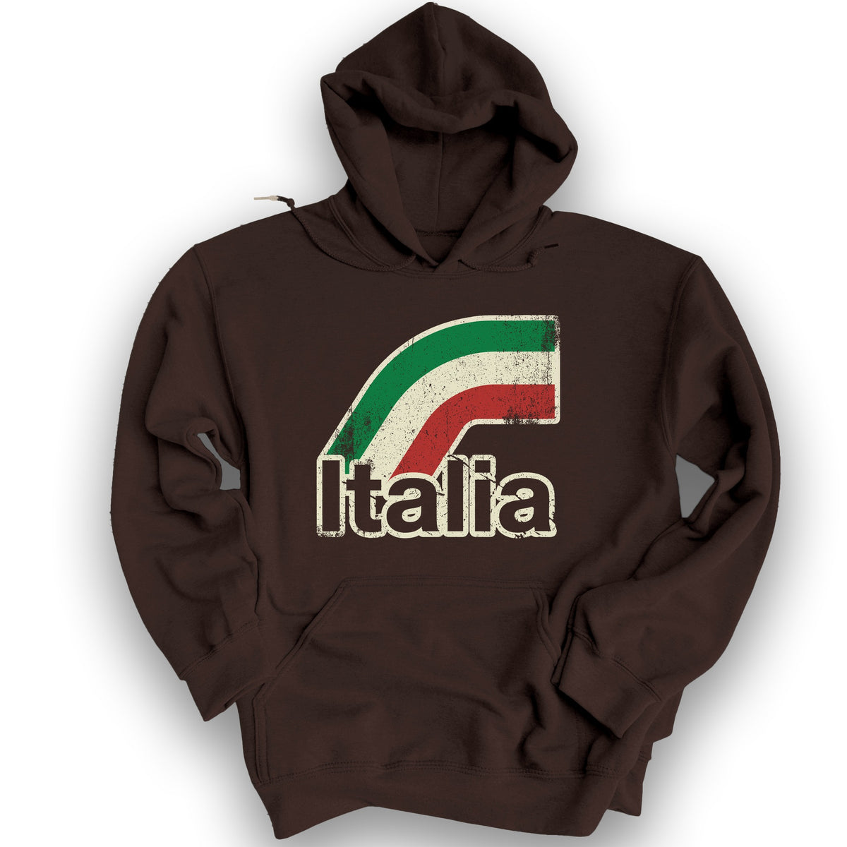 Italia Stripes Hoodie - Dark Chocolate