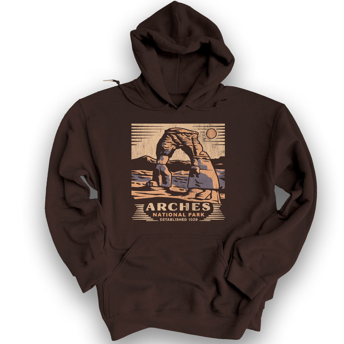 Arches Cut-Out Hoodie - Dark Chocolate