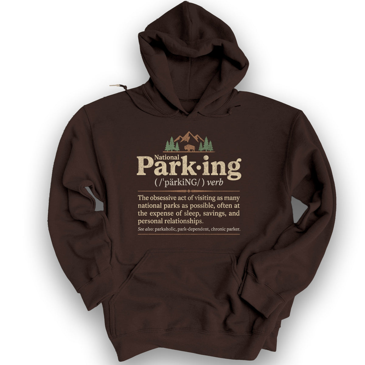 National Parking Hoodie - Dark Chocolate