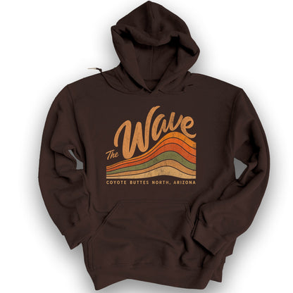 The Wave Stripes Arizona Hoodie - Dark Chocolate