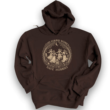 Women Hobbies Hoodie - Dark Chocolate