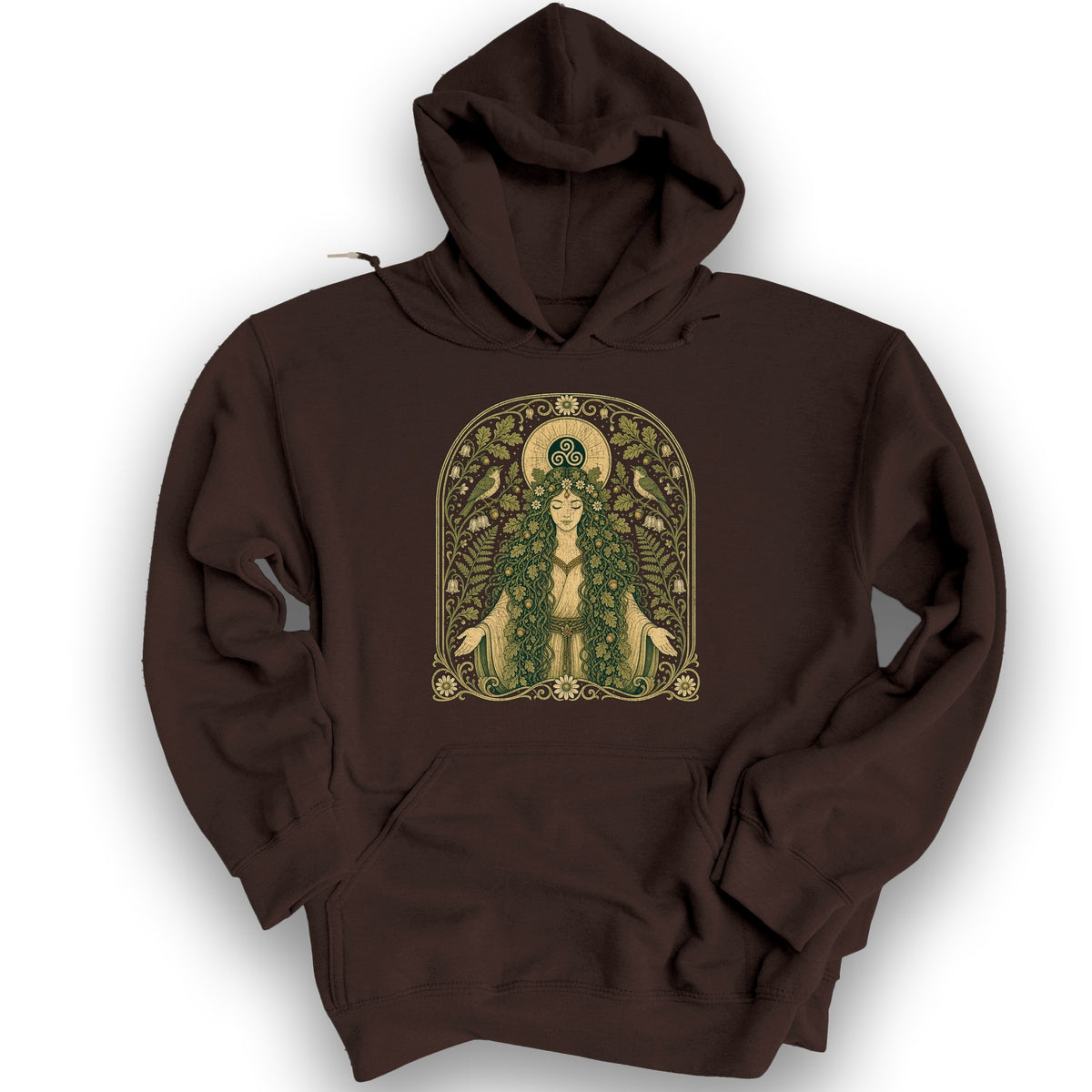 Celtic Goddess Hoodie - Dark Chocolate