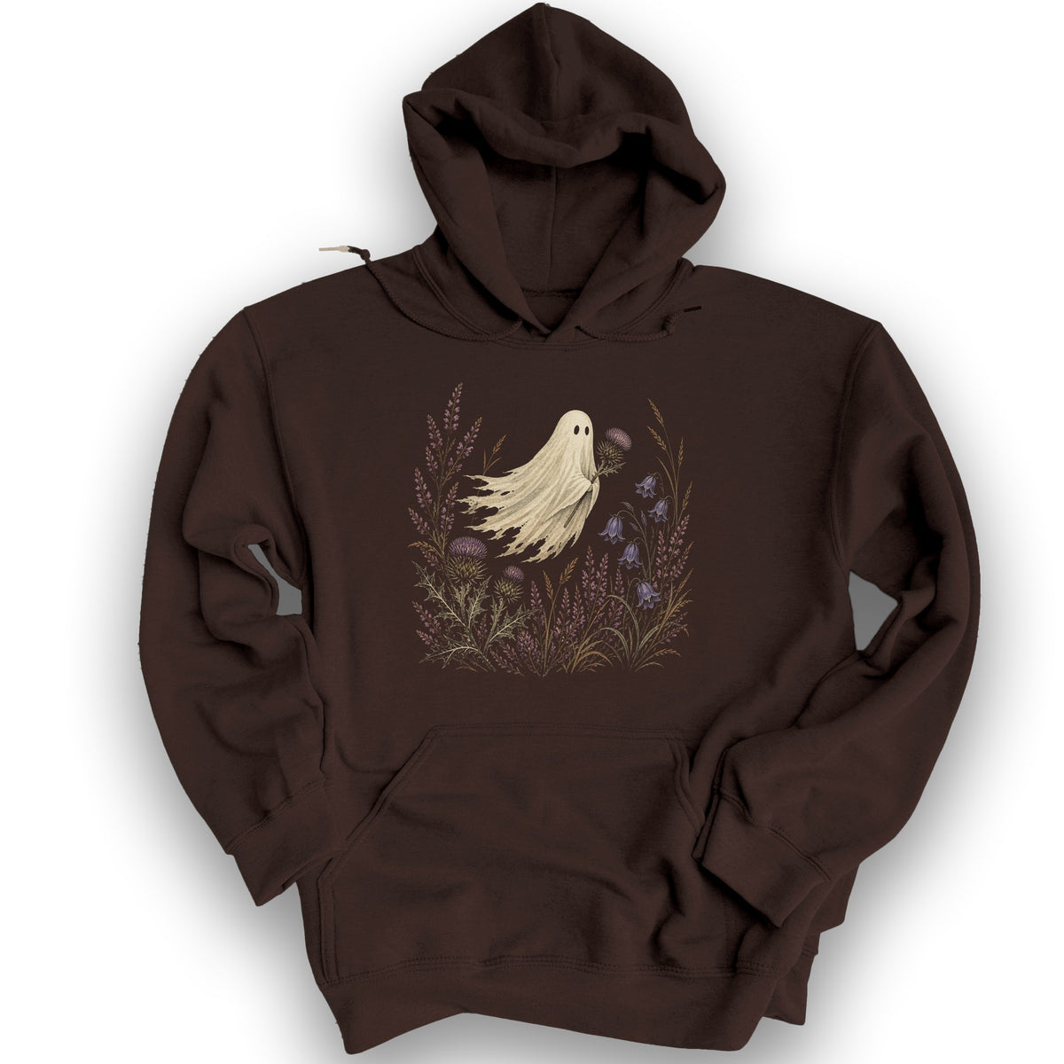 Thistle Ghost Florals Hoodie - Dark Chocolate