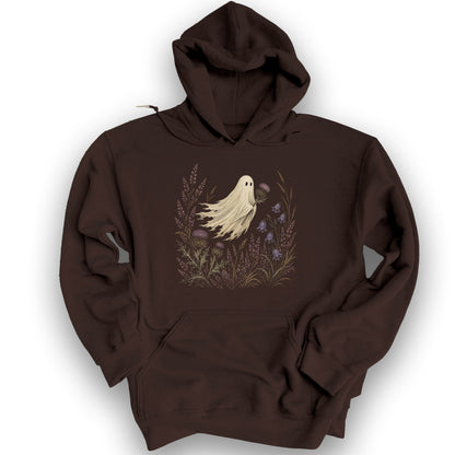 Thistle Ghost Florals Hoodie - Dark Chocolate