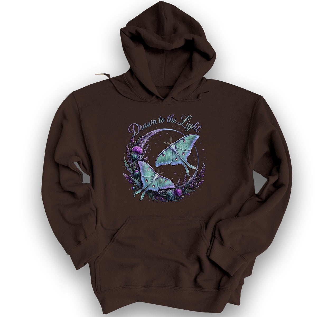 Drawn To The Light Hoodie - Dark Chocolate