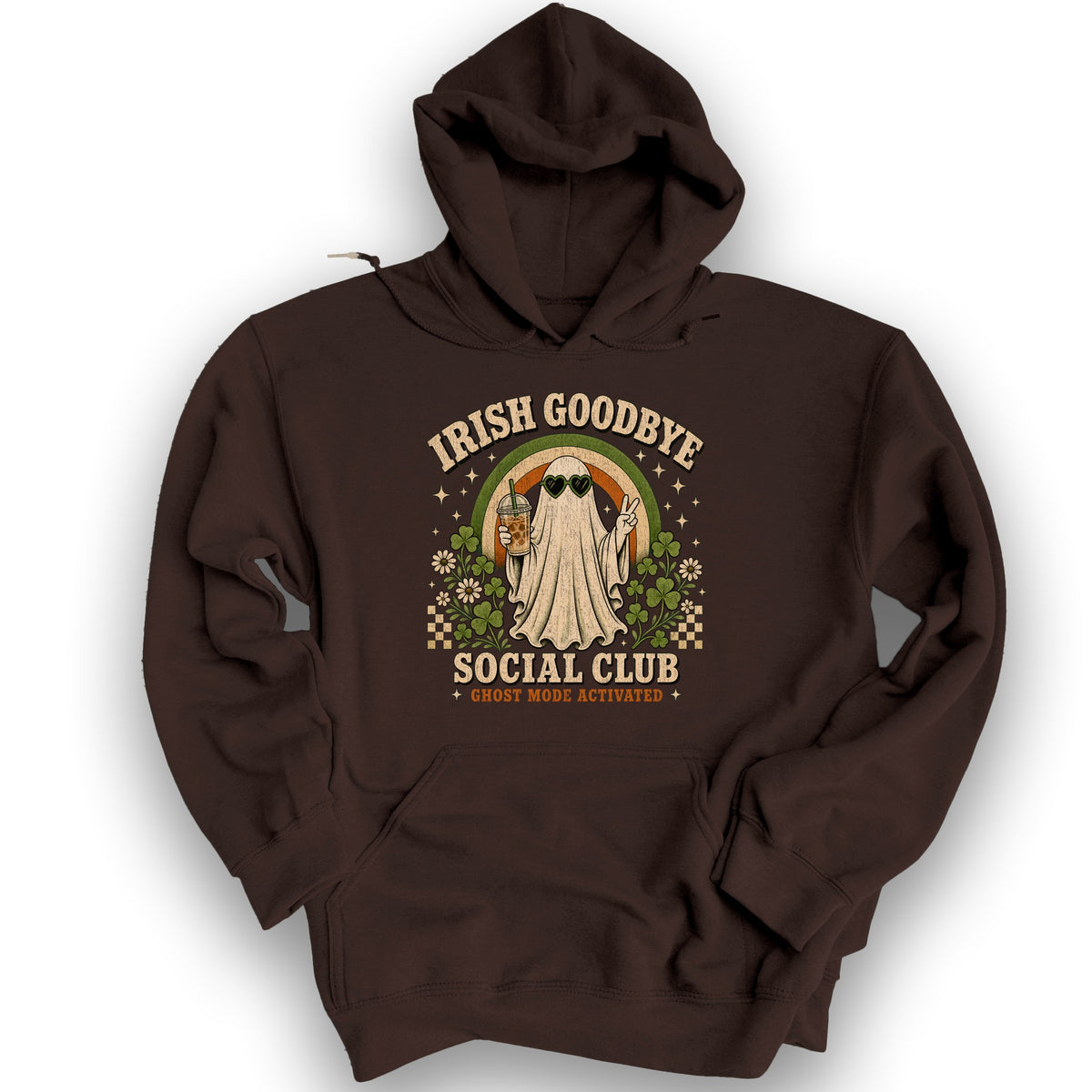 Irish Goodbye Ghost Mode Hoodie - Dark Chocolate