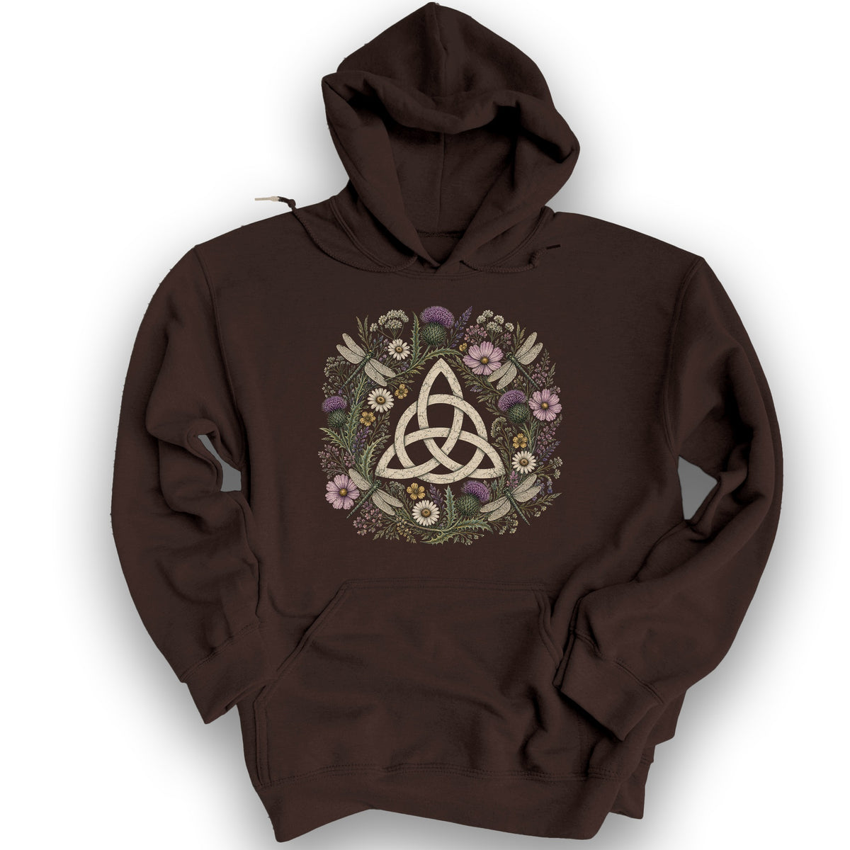 Trinity Knot Wreath Hoodie - Dark Chocolate