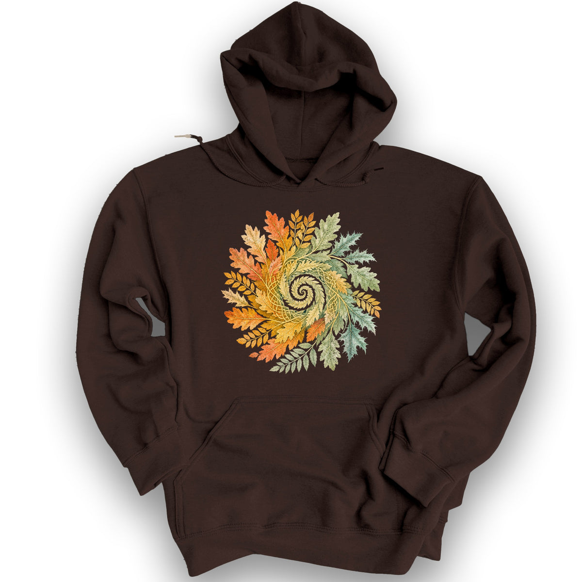 Autumn Spiral Hoodie - Dark Chocolate