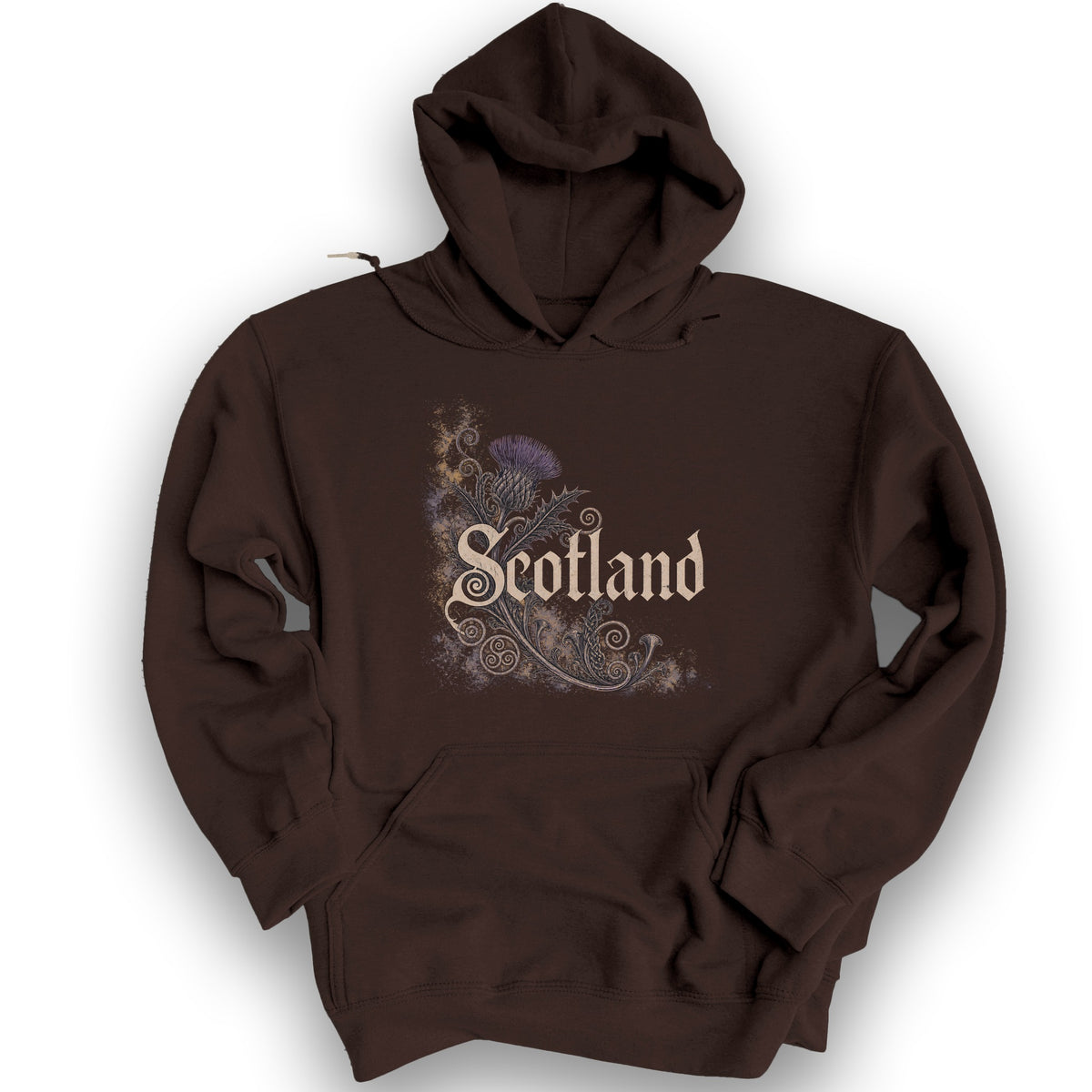 Scotland Ancient Symbols Hoodie - Dark Chocolate