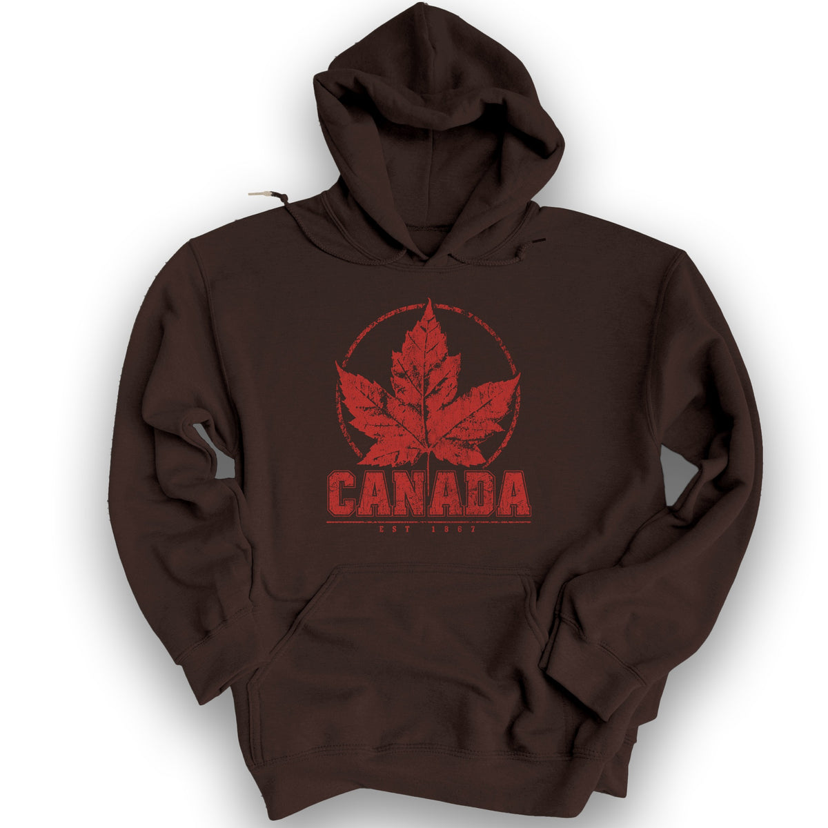 Canada Est. 1867 Hoodie - Dark Chocolate
