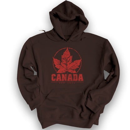 Canada Est. 1867 Hoodie - Dark Chocolate