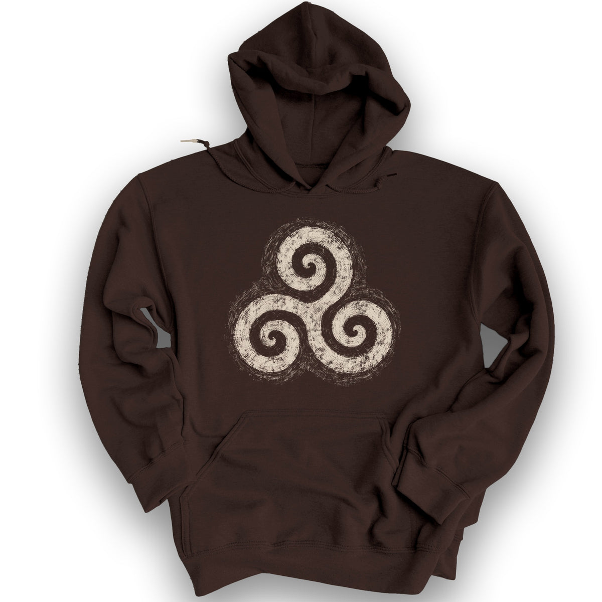 Triskele Charcoal Sketch Hoodie - Dark Chocolate