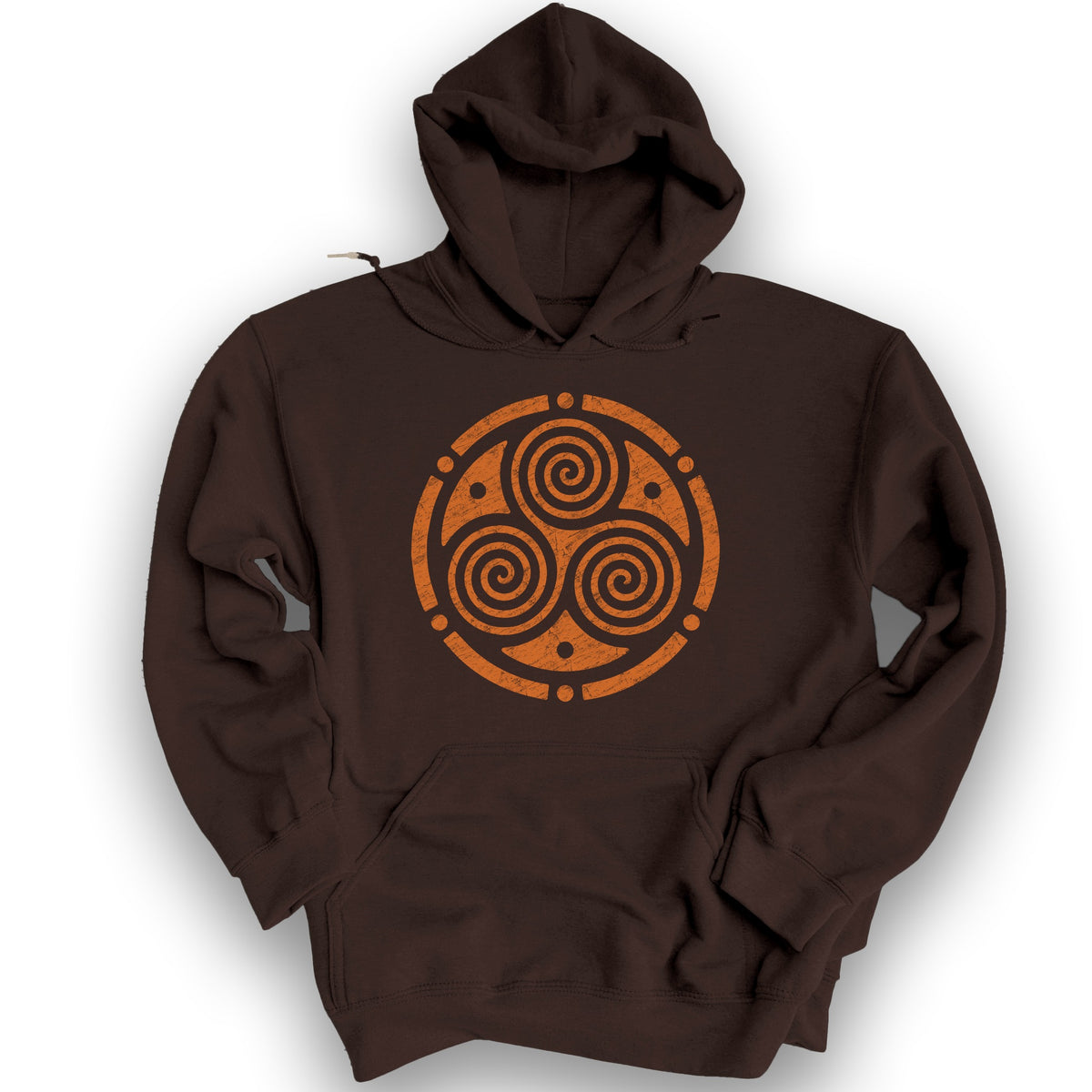 Triskele Circle Hoodie - Dark Chocolate