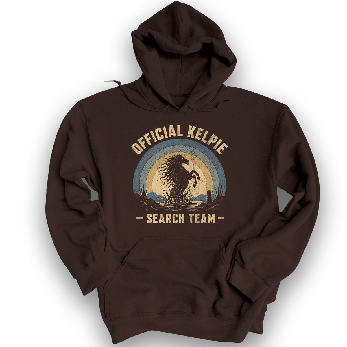 Kelpie Search Team Hoodie - Dark Chocolate
