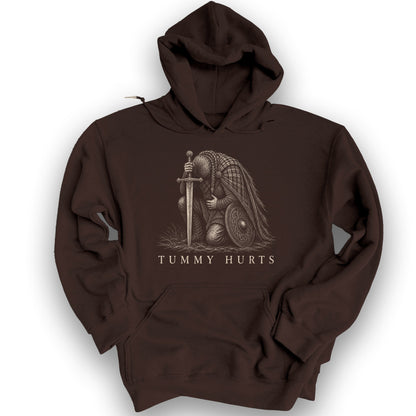 Tummy Hurts Hoodie - Dark Chocolate