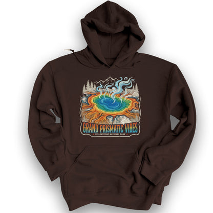 Grand Prismatic Vibes Hoodie - Dark Chocolate