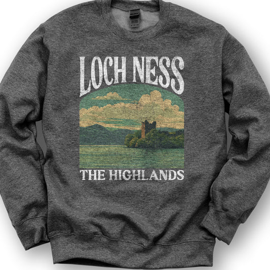 Loch Ness "Big and Bold" Sweatshirt - Dark Heather