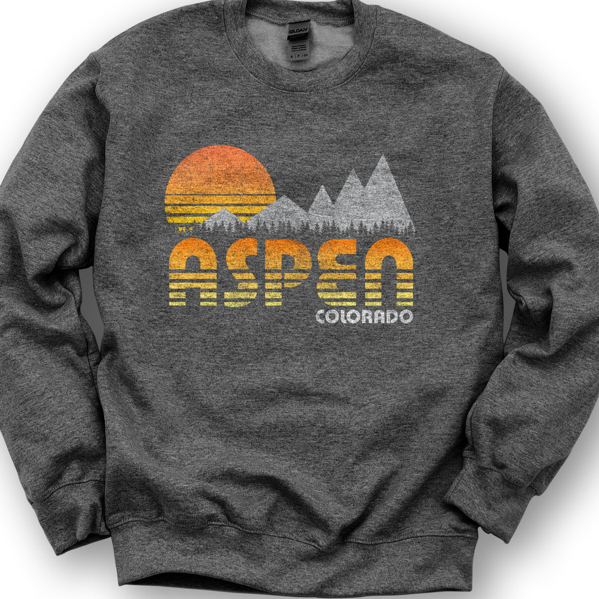 Aspen "80's Retro" Sweatshirt - Dark Heather