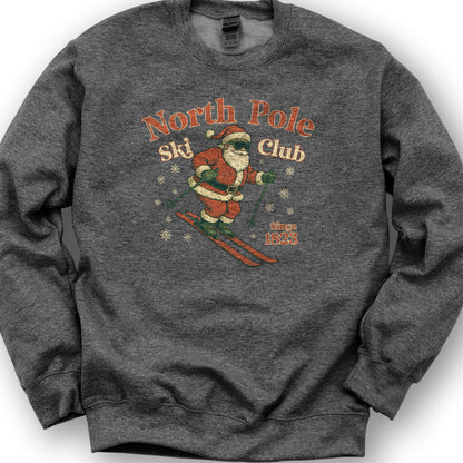 North Pole Ski Club Sweatshirt - Dark Heather