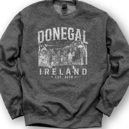 Donegal Ireland Sketch Sweatshirt - Dark Heather