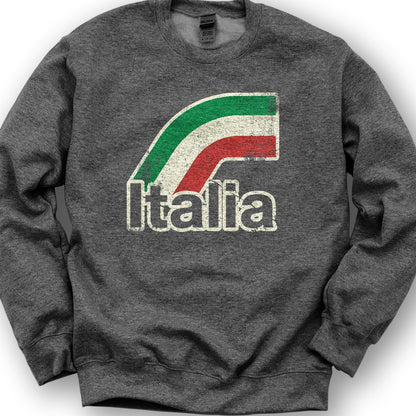 Italia Stripes Sweatshirt - Dark Heather