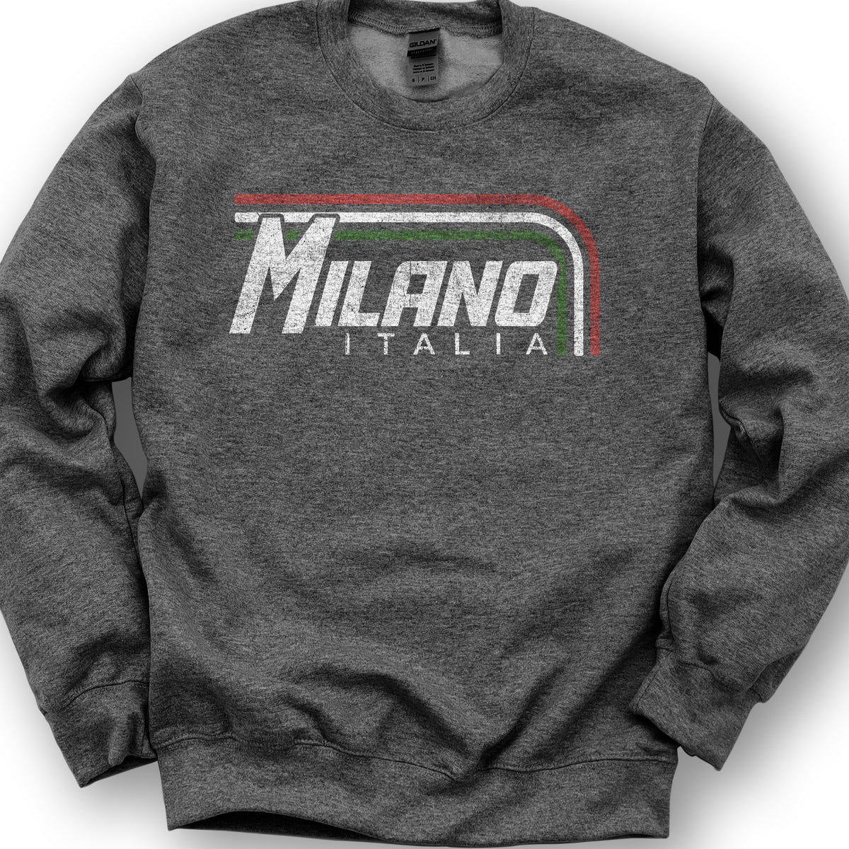 Milano Stripes Sweatshirt - Dark Heather
