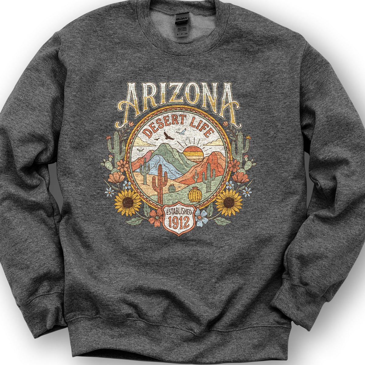 Arizona Desert Life Sweatshirt - Dark Heather