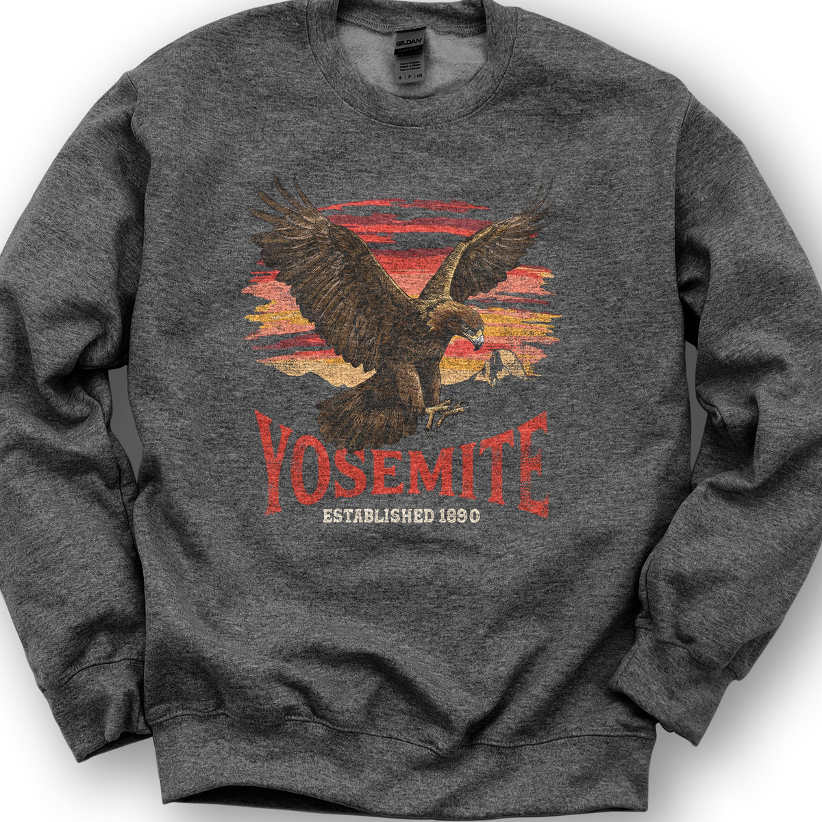 Yosemite Golden Eagle Sweatshirt - Dark Heather
