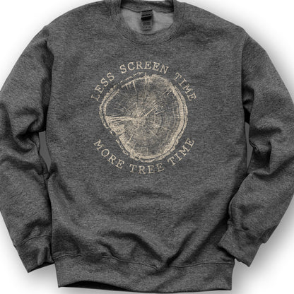 More Tree Time Sweatshirt - Dark Heather
