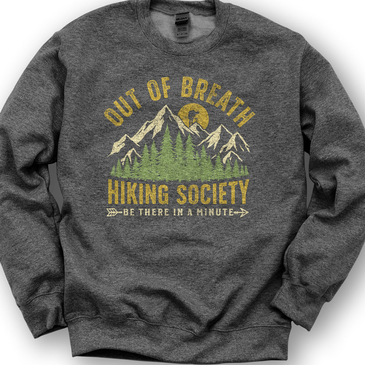 Out of Breath Hiking Sweatshirt - Dark Heather
