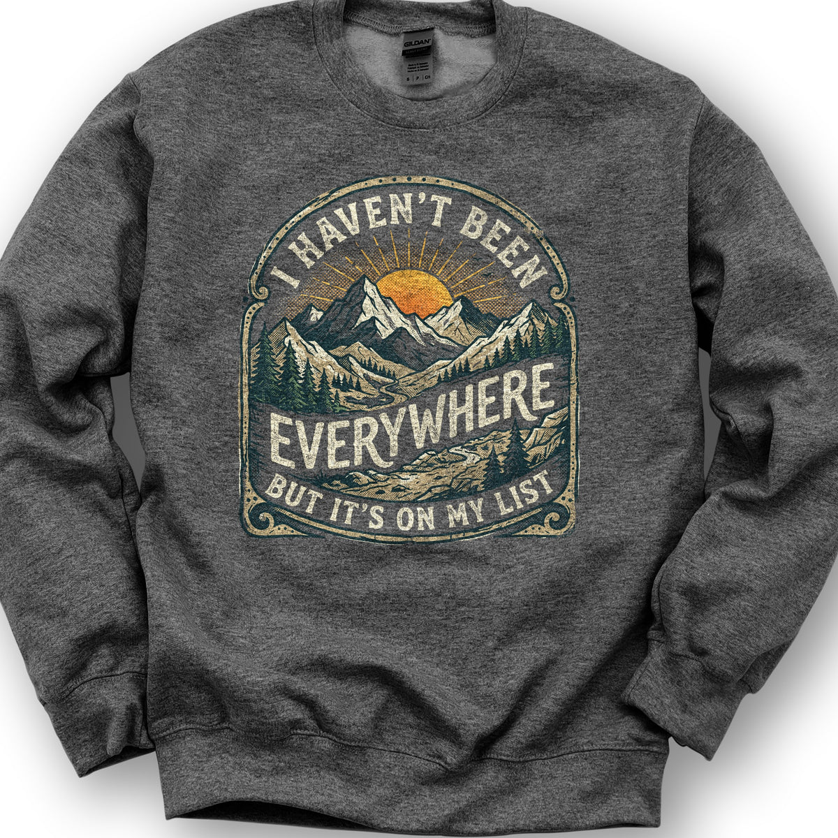 On My List Sweatshirt - Dark Heather