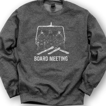 Board Meeting Goofy Rider Sweatshirt - Dark Heather